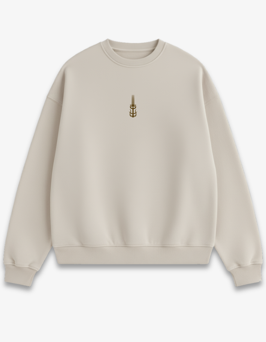 Kataar embroidery Sweatshirt (Beige)